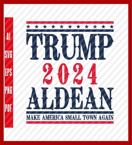 Trump Aldean 2024 Cut File, Trump Merica svg, Merica svg, Trump svg, Donald Trump svg, Trump Sunglasses, 4th of july, American Flag svg, Political T-Shirt Design Eps, Ai, Png, Svg and Pdf Printable Files