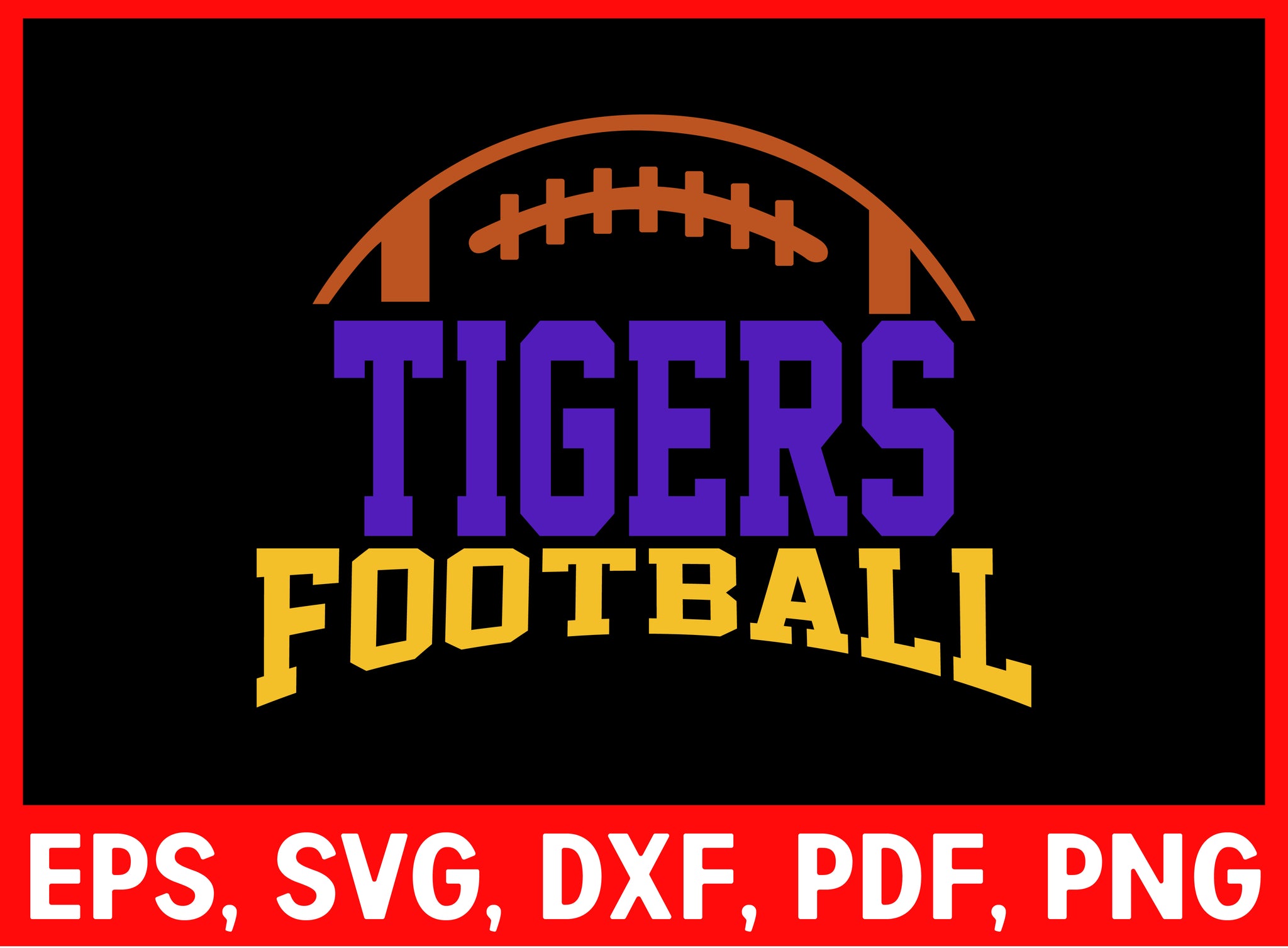 Tigers footbaall nfl svg, american svg , football svg, Svg File for cricut, Nfl Svg