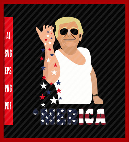 Trump Bae Funny 4th of July Trump Salt Freedom T-Shirt, Political T-Shirt Design Eps, Ai, Png, Svg and Pdf Printable Files