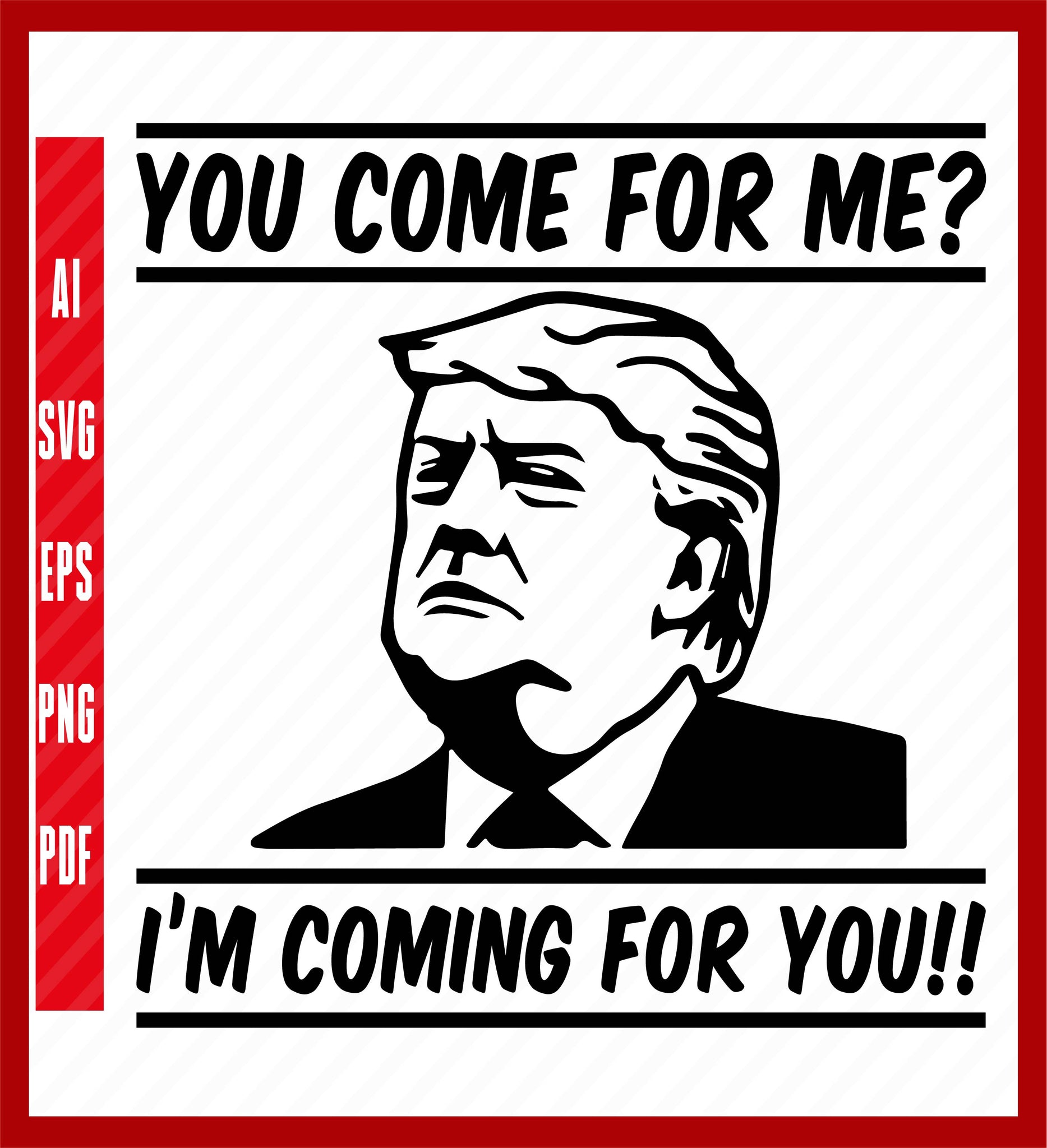 Trump Mugshot T Shirt, Unisex, Trump T Shirt, Mugshot, Trump, Mug, Shot, Gift, T Shirt, Political T-Shirt Design Eps, Ai, Png, Svg and Pdf Printable Files