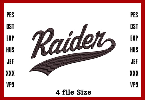 Las Vegas Raiders Logo Embroidery, NFL football embroidery, Machine Embroidery Design, 4 File sizes- Instant Download & PDF File