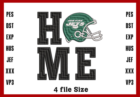 Home New York Jets Logo Embroidery, NFL football embroidery, Machine Embroidery Design, 4 File sizes- Instant Download & PDF File