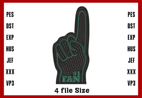 No 1 Fan New York Jets Logo Embroidery, NFL football embroidery, Machine Embroidery Design, 4 File sizes- Instant Download & PDF File