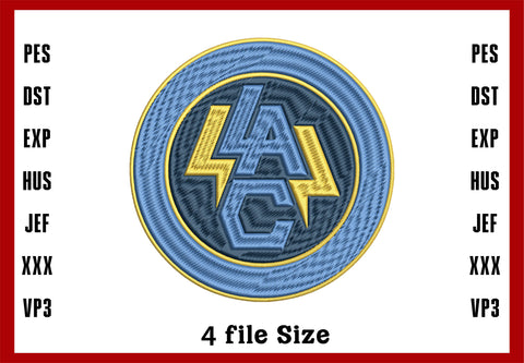 Los Angeles Chargers Logo Embroidery, NFL football embroidery, Machine Embroidery Design, 4 File sizes- Instant Download & PDF File