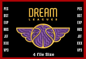 Los Angeles Lakers Logo Embroidery, NBA Basketball embroidery, Machine Embroidery Design, 4 File sizes- Instant Download & PDF File