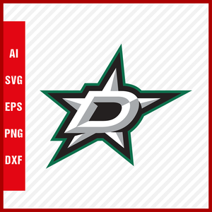 Dallas Stars Svg Logo NHL National Hockey League Team Svg Clipart