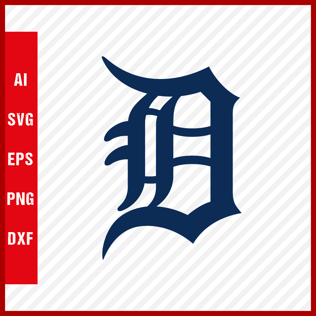 Detroit Tigers Logo MLB Svg Cut Files Baseball Clipart
