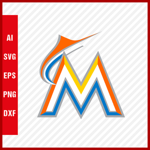 Miami Marlins Logo Mlb Svg Cut Files Baseball Clipart