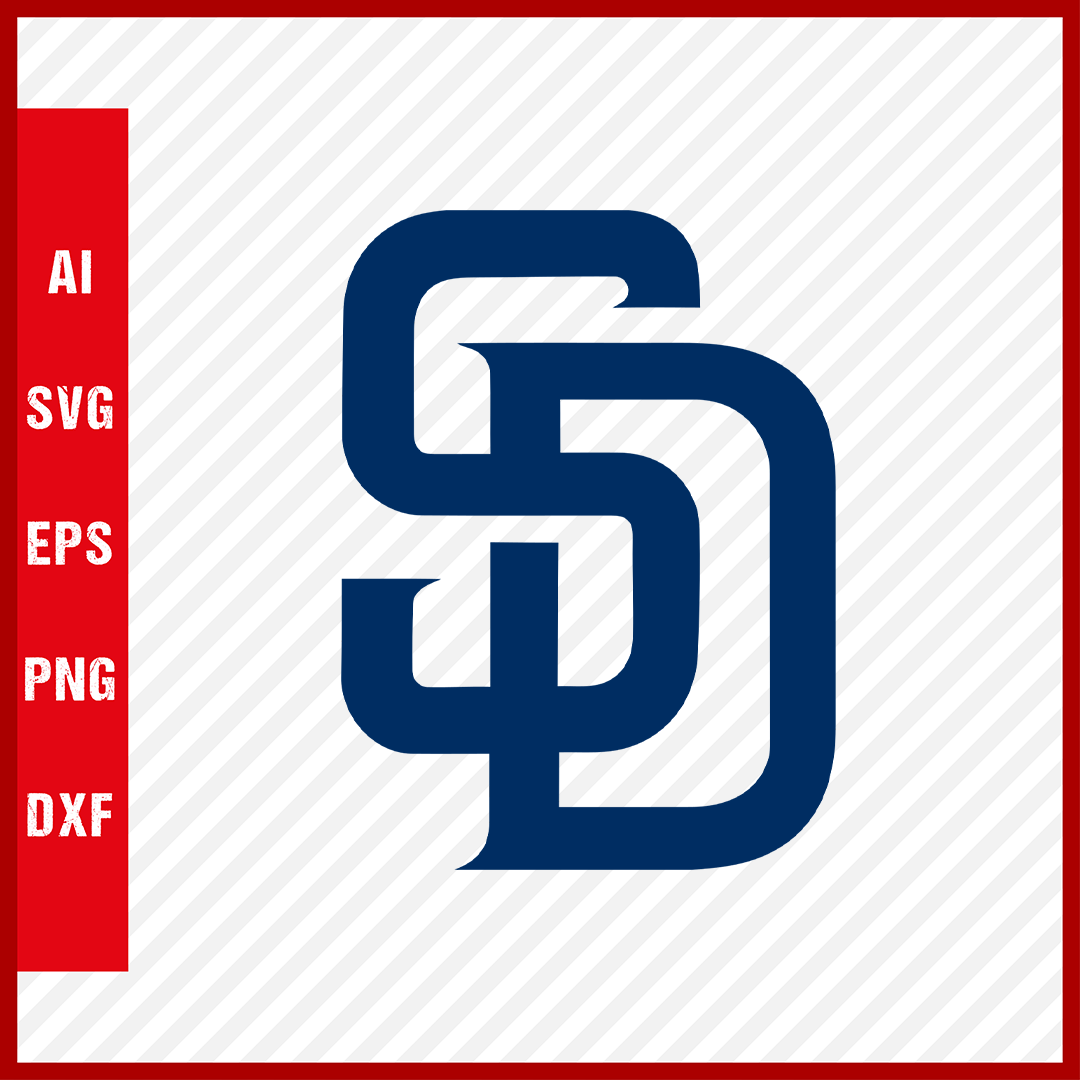 San Diego Padres Logo MLB Svg Cut Files Baseball Clipart