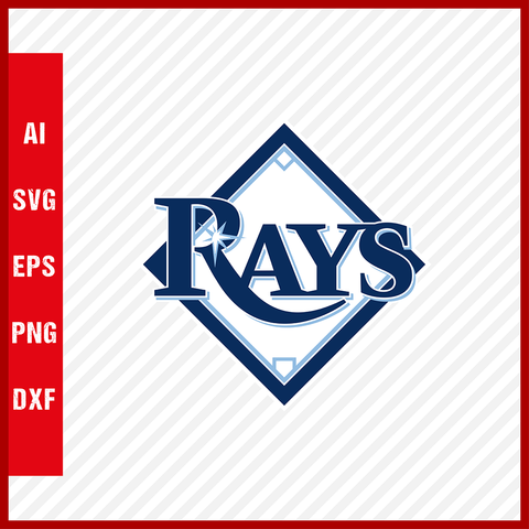 Tampa Bay Rays Logo MLB Svg Cut Files Baseball Clipart