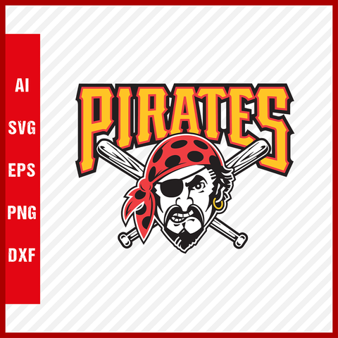 Pittsburgh Pirates Logo MLB Svg Cut Files Baseball Clipart