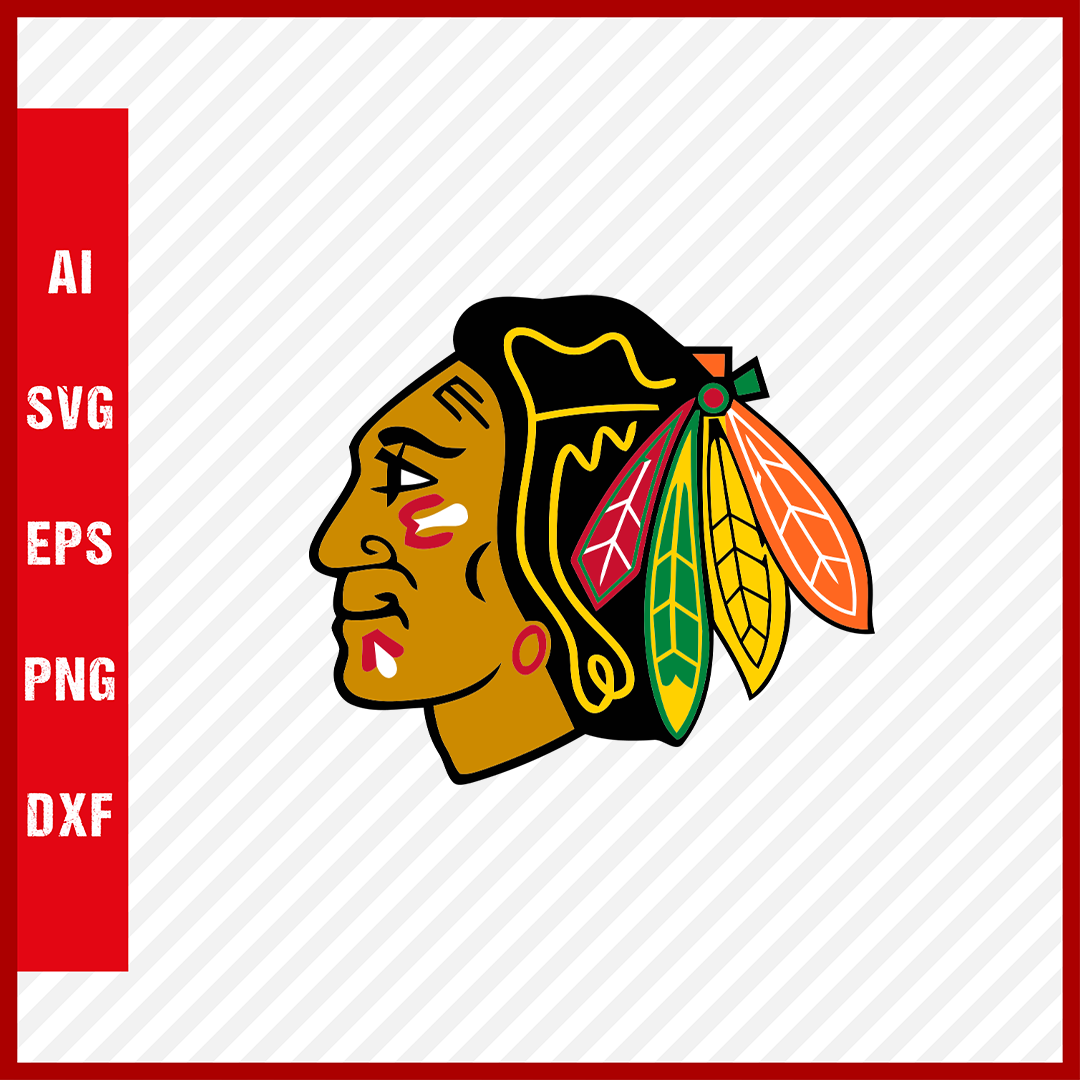 Chicago Blackhawks Logo Svg NHL National Hockey League Team Clipart