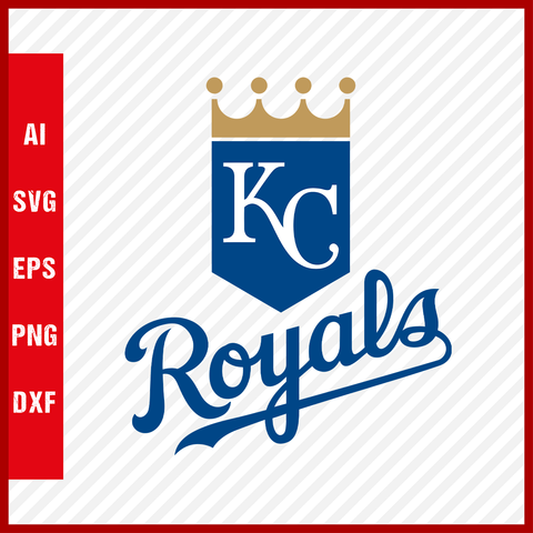 Kansas City Royals Logo MLB Svg Cut Files Baseball Clipart