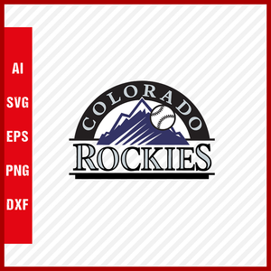 Colorado Rockies Logo Mlb Svg Cut Files Baseball Clipart