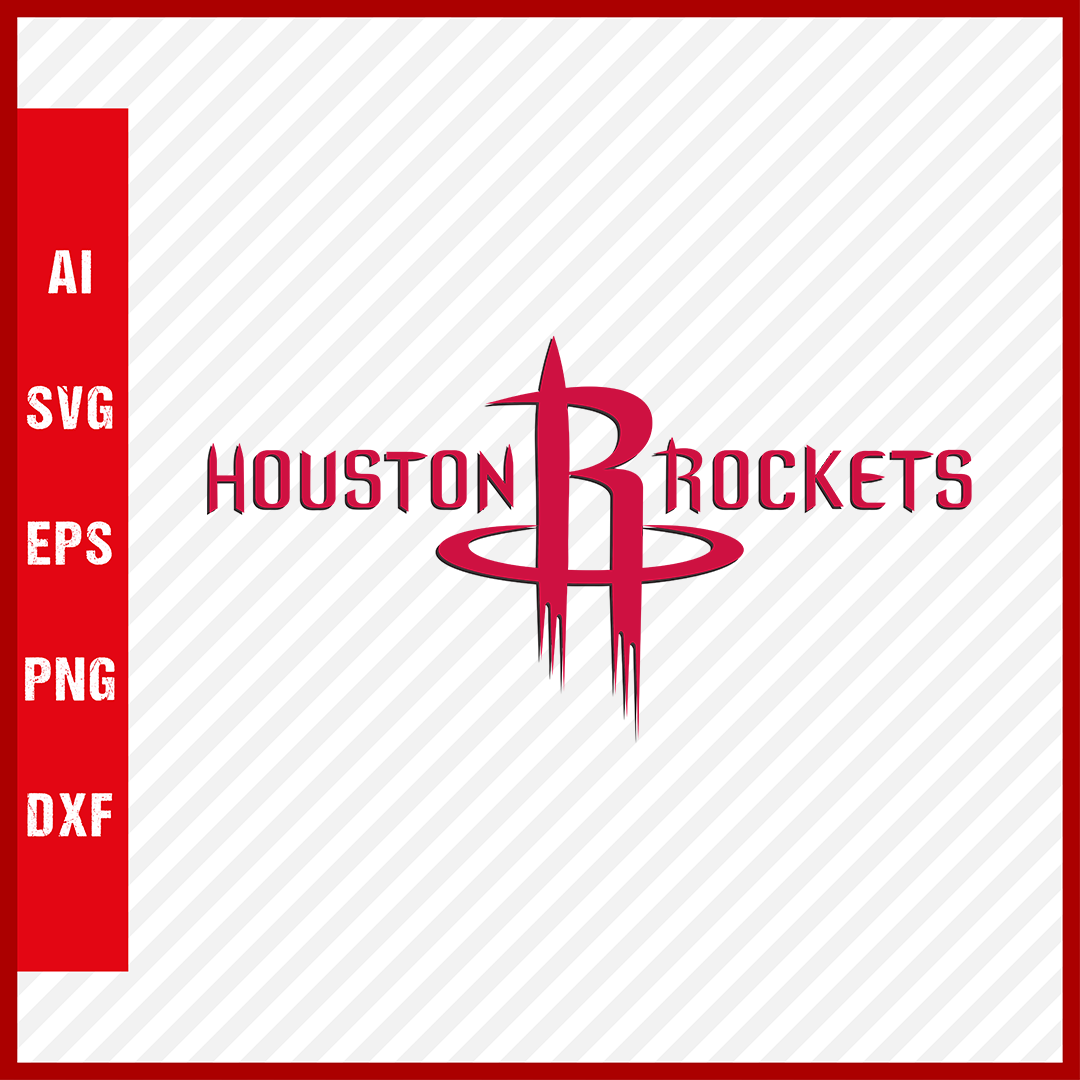 NBA Houston Rockets Logo Svg Cut Files Basketball Clipart