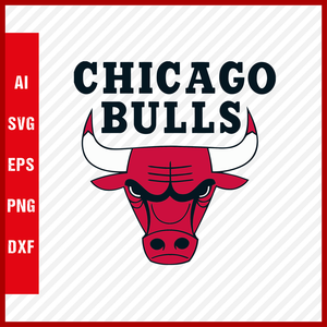 Chicago Bulls Logo NBA Svg Cut Files Basketball Clipart