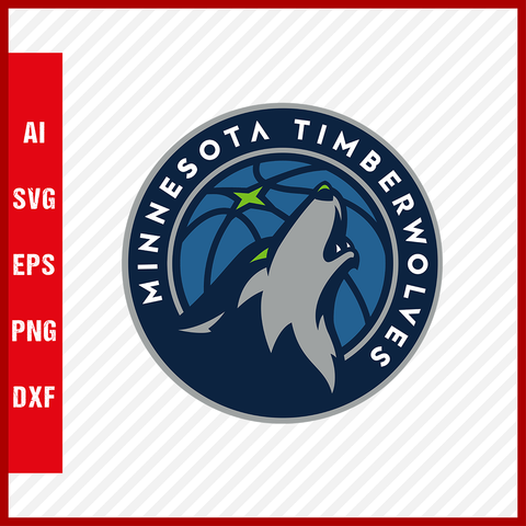 NBA Minnesota Timberwolves Logo Svg Cut Files Basketball Clipart