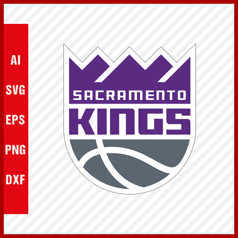 NBA Sacramento Kings Logo Svg Cut Files Basketball Clipart