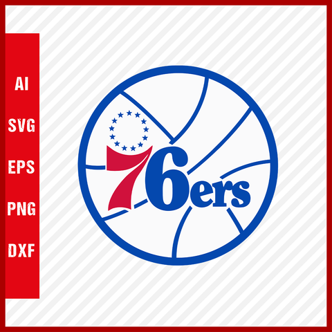 NBA Philadelphia 76ers Sixers Logo Svg Cut Files Basketball Clipart