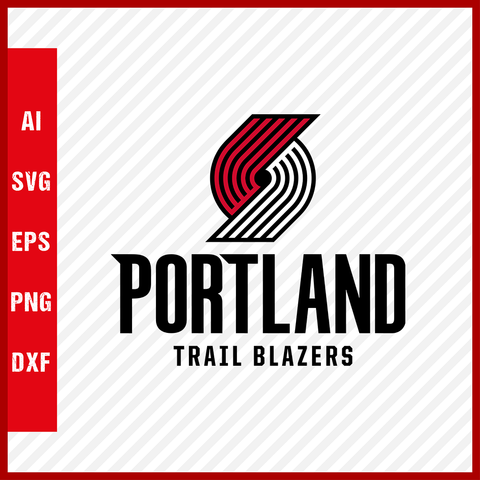 NBA Portland Trail Blazers Logo Svg Cut Files Basketball Clipart