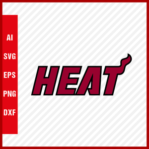 NBA Miami Heat Logo Svg Cut Files Basketball Clipart