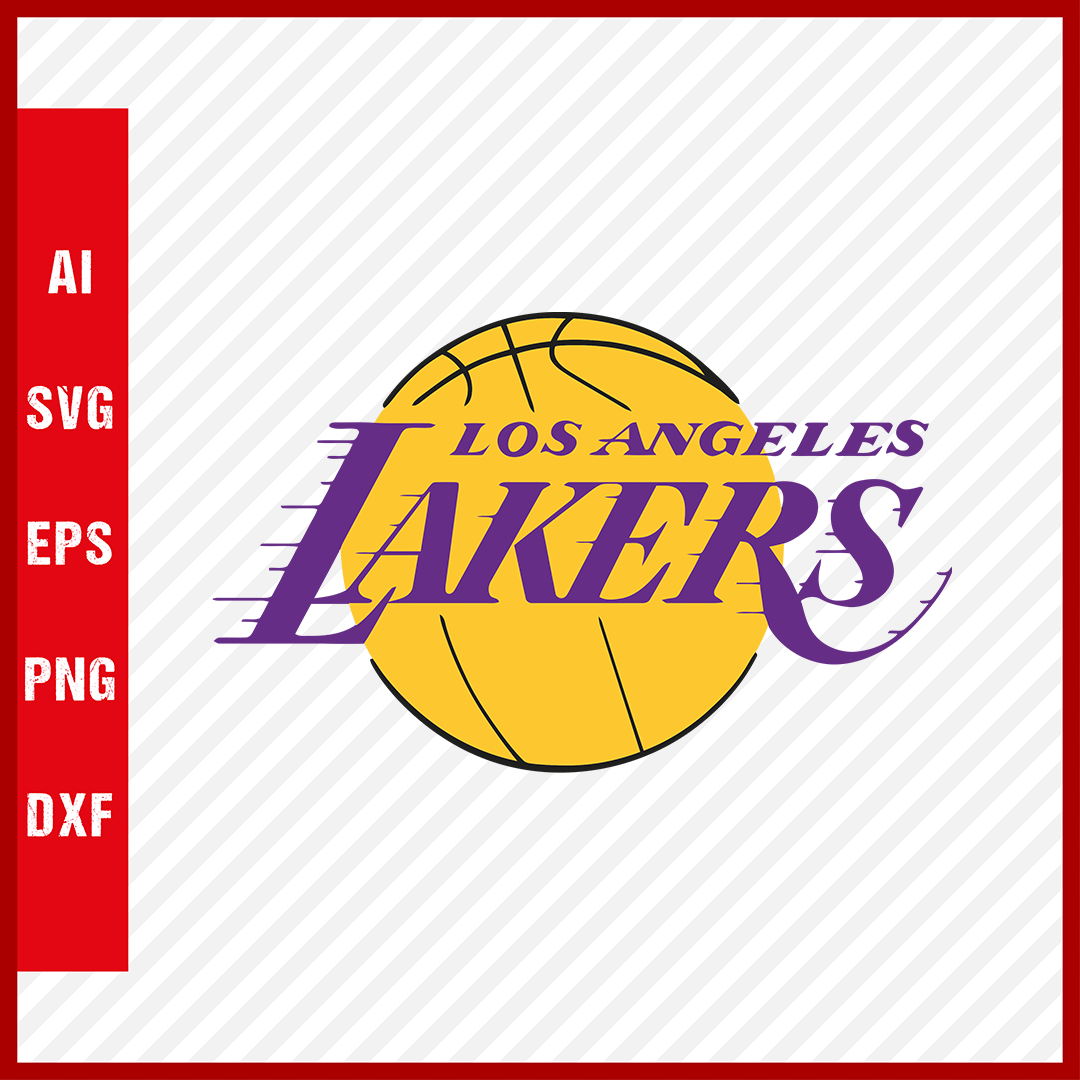 NBA Los Angeles Lakers Logo Svg Cut Files Basketball Clipart