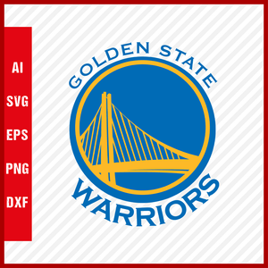 NBA Golden State Warriors Team Logo Svg Cut Files Basketball Clipart