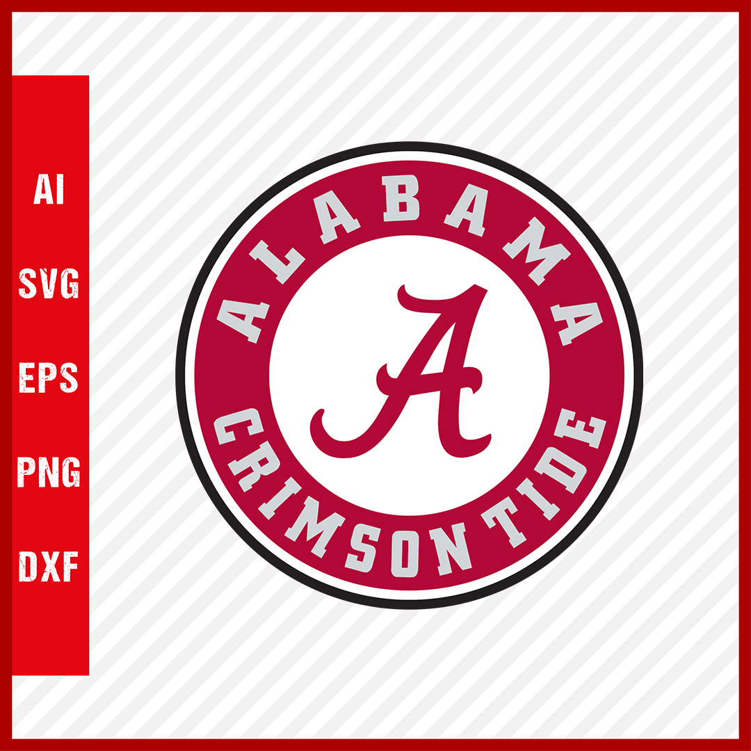 Alabama Crimson Tide Logo svg NCAA National Collegiate Athletic Association Team Clipart