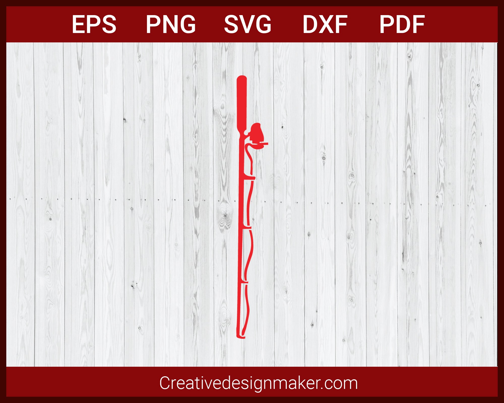 Fishing Rod, Fishing Pole SVG Cricut Silhouette DXF PNG EPS Cut File