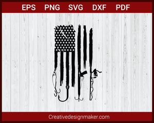 Fishing Hunting USA Flag, Fishing Hook svg Cut File For Cricut Creativedesignmaker Fishing Hunting USA Flag, Fishing Hook svg Cut File For Cricut Creativedesignmaker