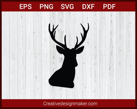 Deer Hunting, Hunting Life SVG Cut File For Cricut Silhouette EPS PNG DXF Printable Files