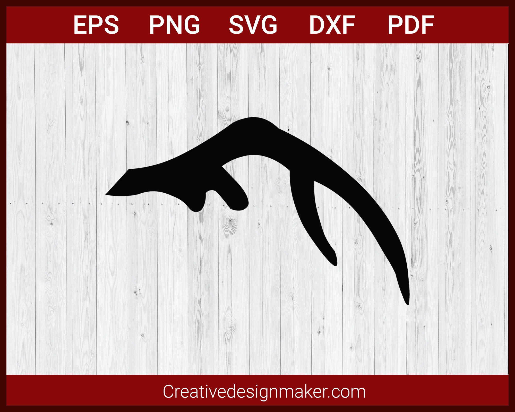 Deer Antlers SVG Cricut Silhouette DXF PNG EPS Cut File