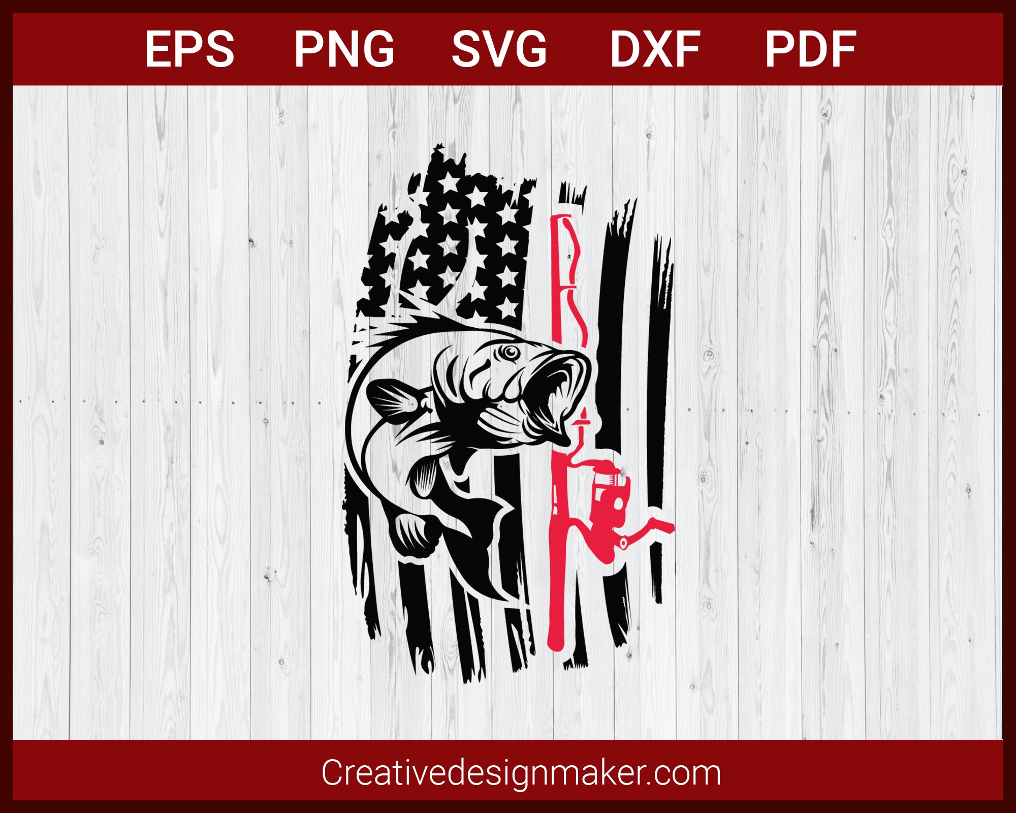 Fishing And Hunting American Flag Fishing Rod SVG Cricut Silhouette Creativedesignmaker Fishing And Hunting American Flag Fishing Rod SVG Cricut Silhouette Creativedesignmaker
