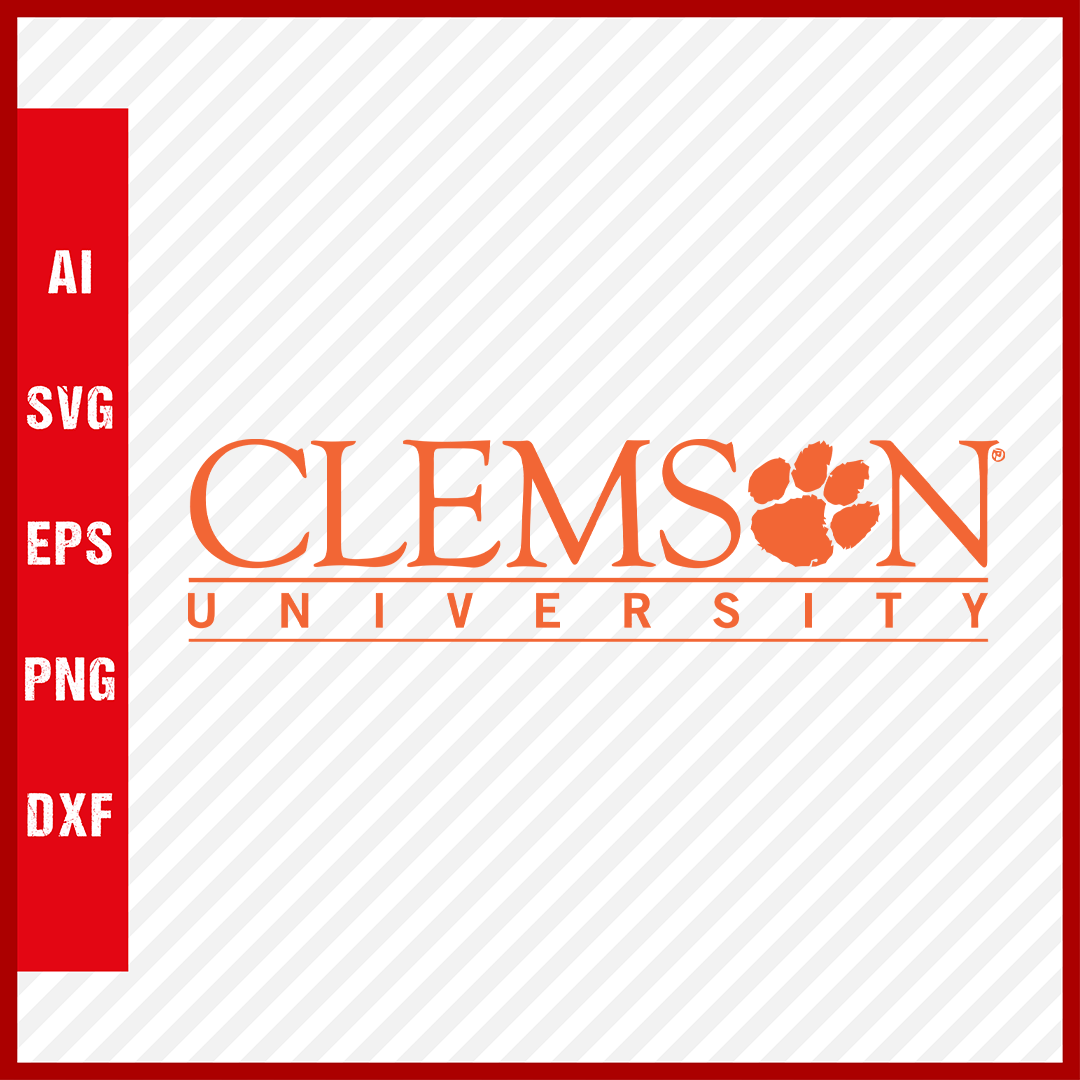 Clemson Tigers Logo svg NCAA National Collegiate Athletic Association Team Clipart