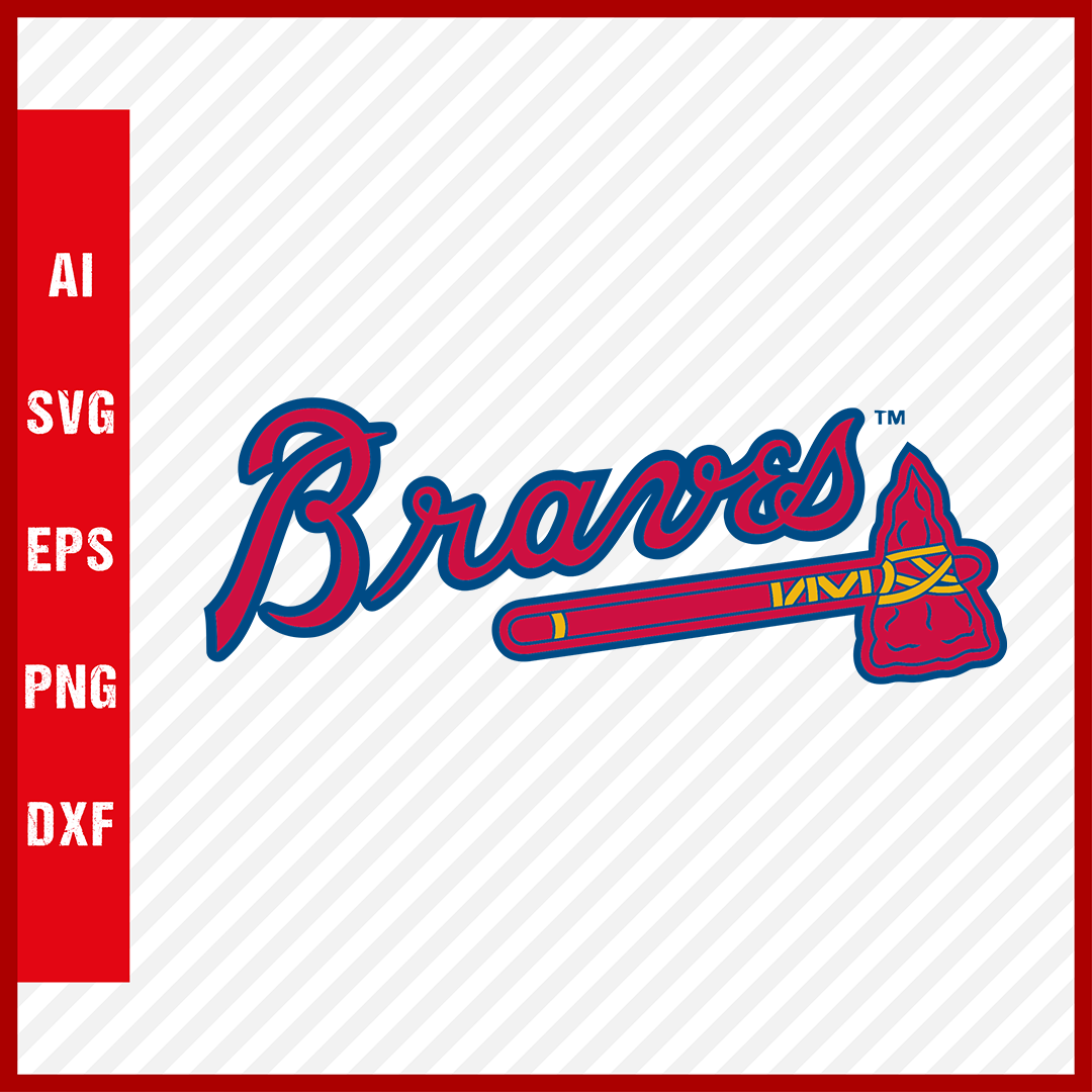 Atlanta Braves MLB Logo svg Cut Files Baseball Clipart