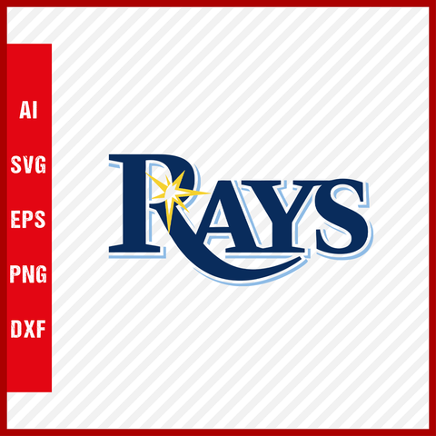 Tampa Bay Rays Logo MLB Svg Cut Files Baseball Clipart