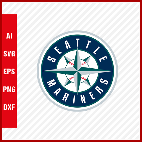 Seattle Mariners Logo MLB Svg Cut Files Baseball Clipart