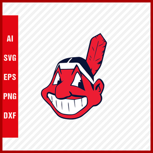 Cleveland Indians Logo Mlb Svg Cut Files Baseball Clipart