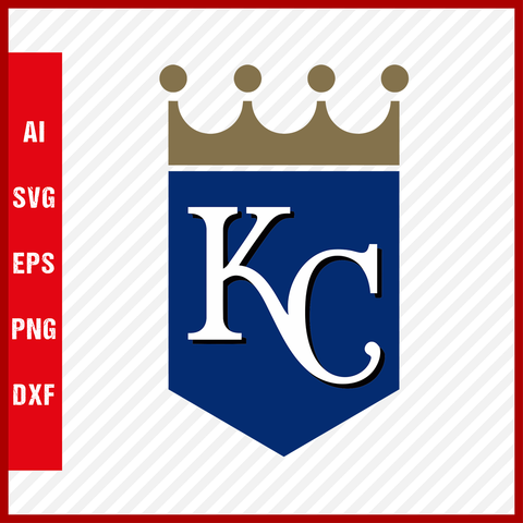 Kansas City Royals Logo MLB Svg Cut Files Baseball Clipart