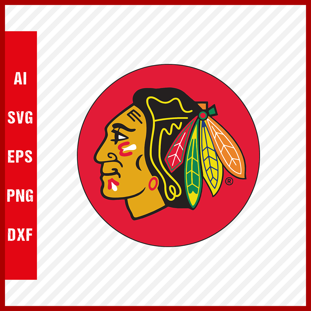 Chicago Blackhawks Logo Svg NHL National Hockey League Team Clipart