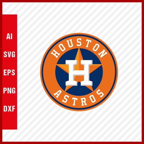 Houston Astros Logo MLB Svg Cut Files Baseball Clipart