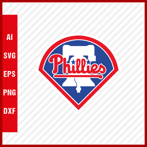 Philadelphia Phillies Logo MLB Svg Cut Files Baseball Clipart