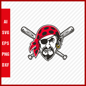 Pittsburgh Pirates Logo MLB Svg Cut Files Baseball Clipart