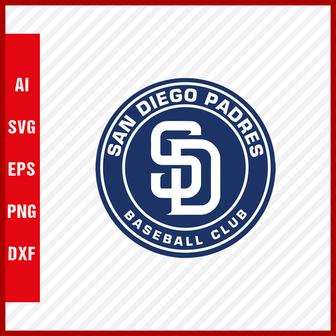 San Diego Padres Logo MLB Svg Cut Files Baseball Clipart