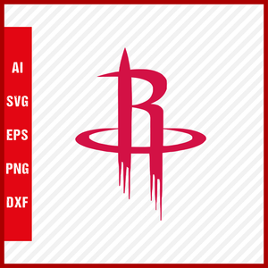 NBA Houston Rockets Logo Svg Cut Files Basketball Clipart