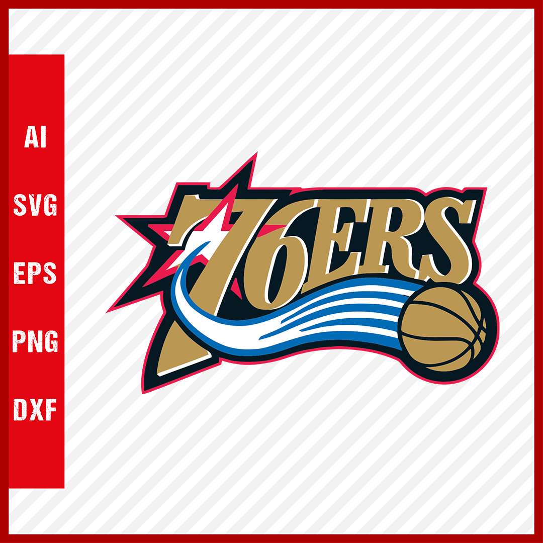 NBA Philadelphia 76ers Sixers Logo Svg Cut Files Basketball Clipart