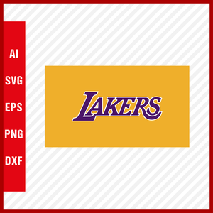 NBA Los Angeles Lakers Logo Svg Cut Files Basketball Clipart