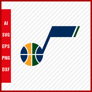 NBA Utah Jazz Logo Svg Cut Files Basketball Clipart