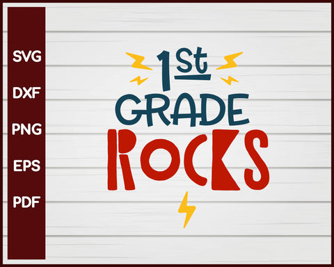 1st Grade Rocks School svg