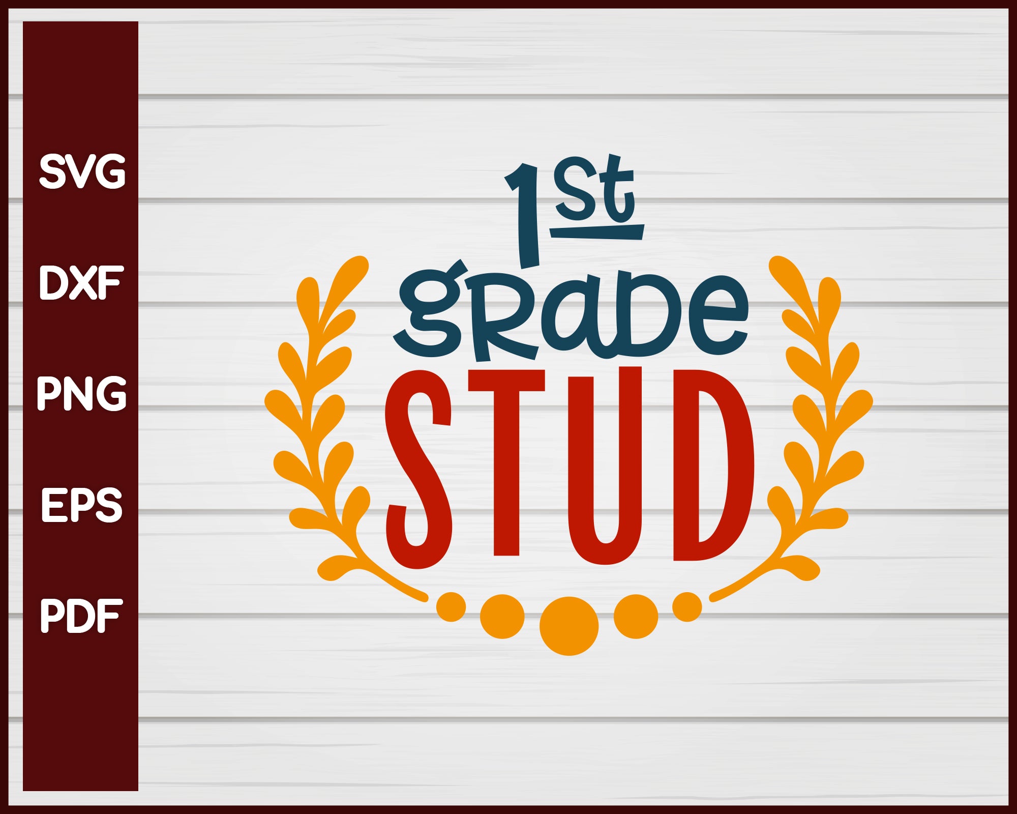 1st Grade Stud School svg